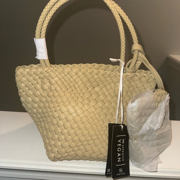 Handbags - Vegan Woven Mini Tote w/ Wallet
